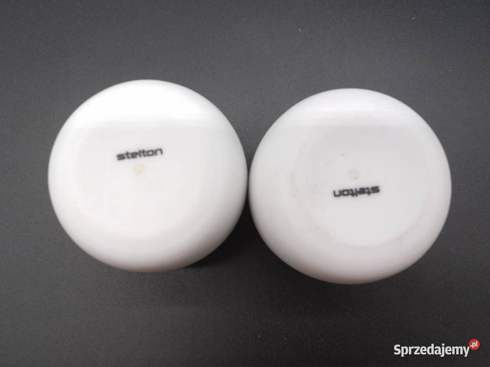 Kieliszki na jajko białe 2 Porcelana i szkło wielkopolskie Raszków