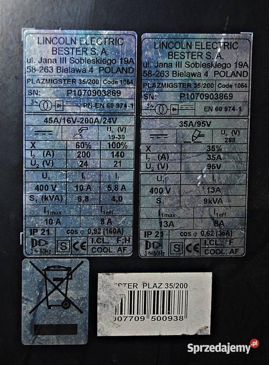 Spawarka BESTER plazmigster 35200 kujawsko-pomorskie Bydgoszcz