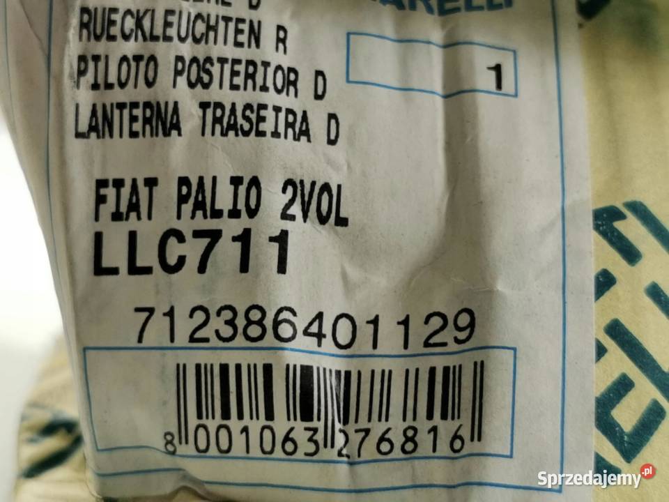 LAMPA PRAWY TYŁ FIAT PALIO 19972002 MAGNETI