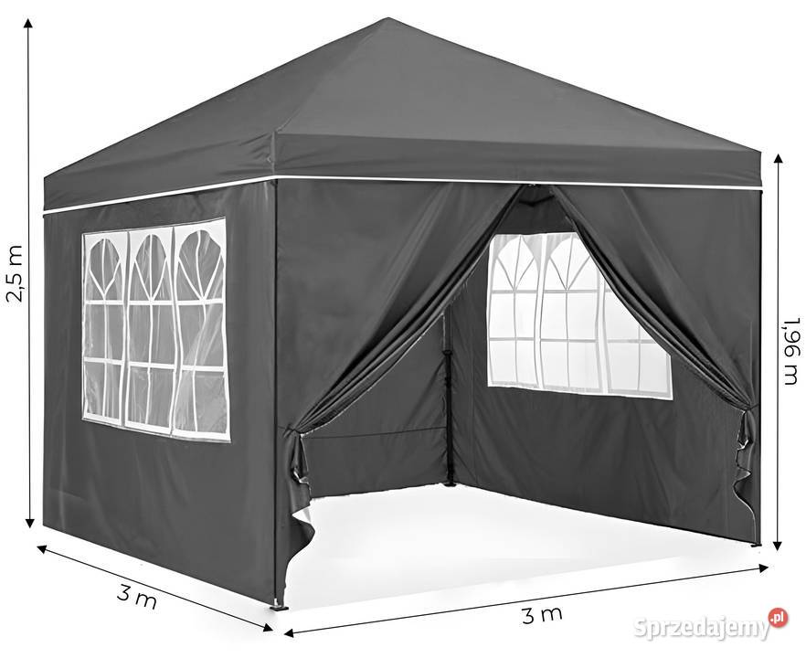 Namiot pawilon ogrodowy 3x3 m rozkładany