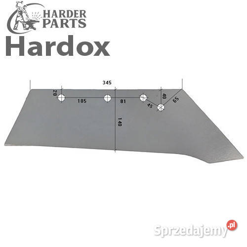 Lemiesz 300hektarów HARDOX DU435SP części do Suwałki