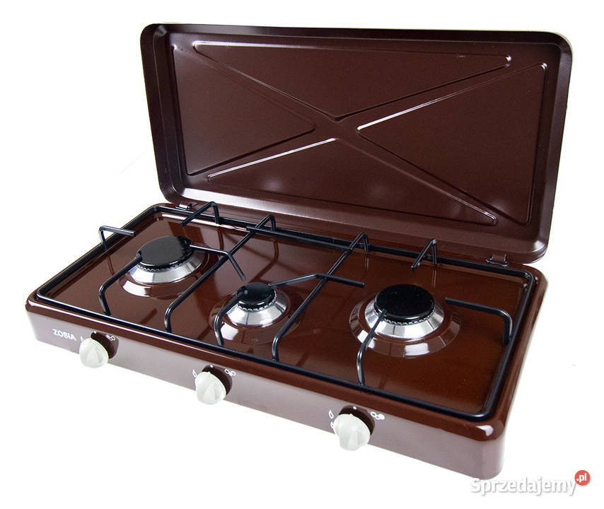 Kuchenka gazowa 3 palnikowa Zosia brązowa Stąporków