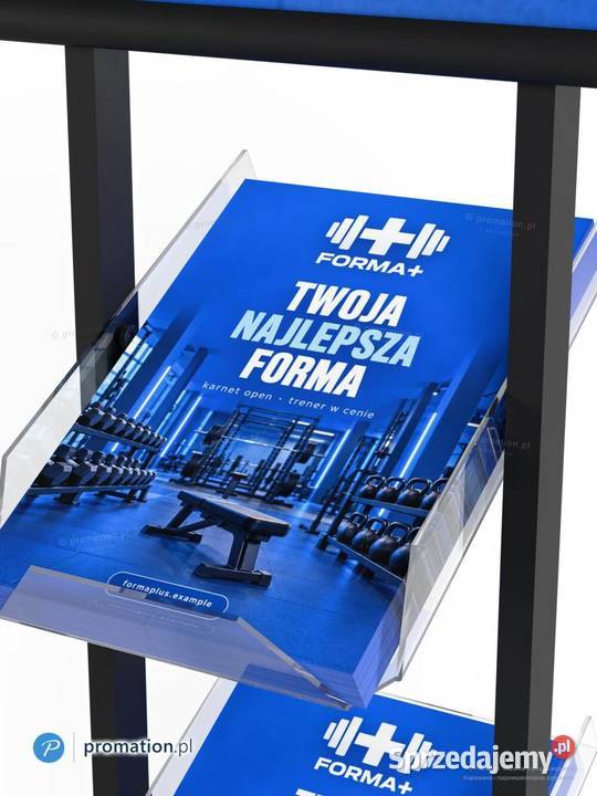 Czarny stojak na plakat A1 i ulotki A4 Szczecin