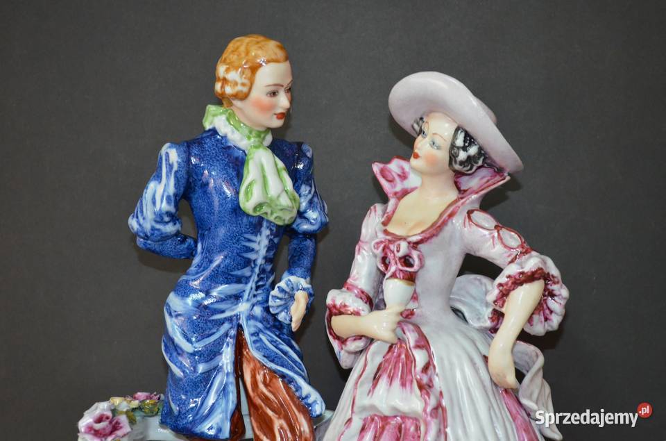 Rocerm porcelana grupa figuralna Idylla kolor i Środa Wielkopolska