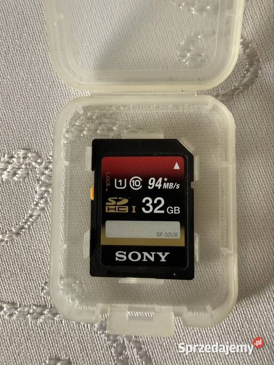Karta pamięci Sony SDHC 32GB SFUX UHSI U1 94MBs Pojemność 8 GB i więcej