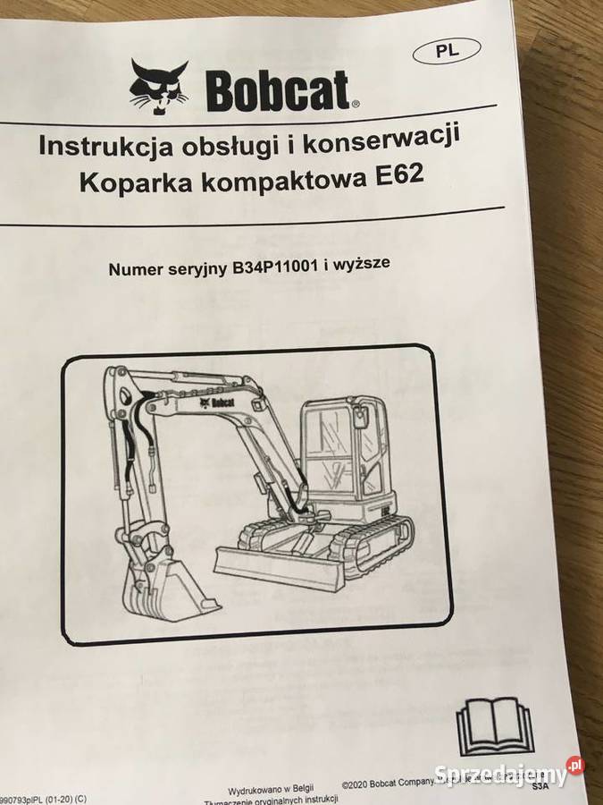 dtr instrukcja obsługi koparka bobcat e62 i inne Szczecin