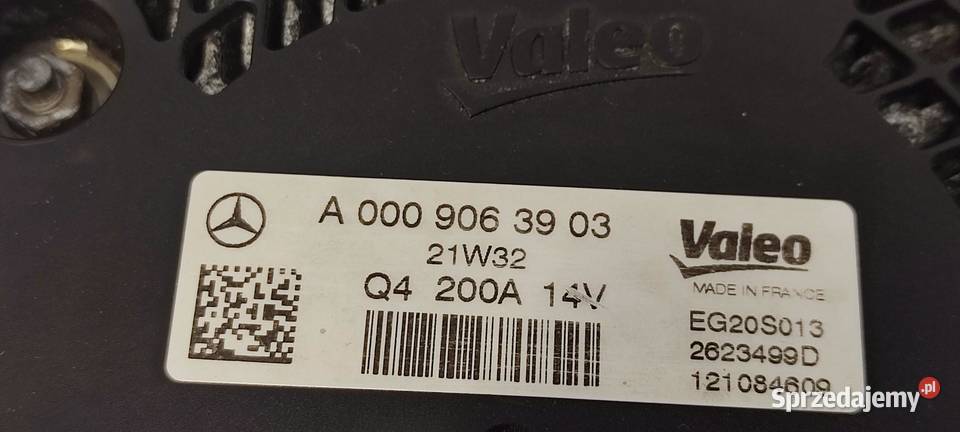 MERCEDES VITO W447 ALTERNATOR A0009063903