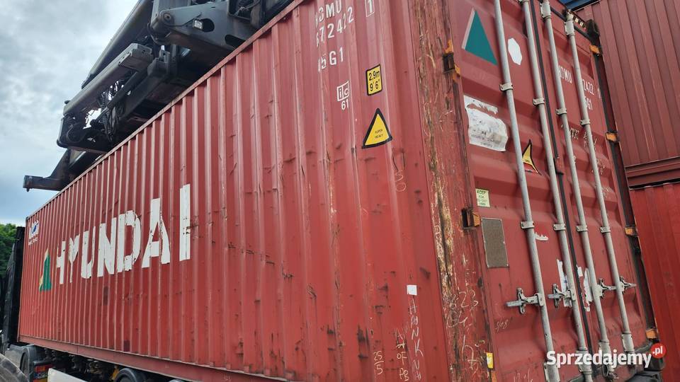 Kontener morski 40 DVHC 12 metrowy używany Zielona Góra sprzedam