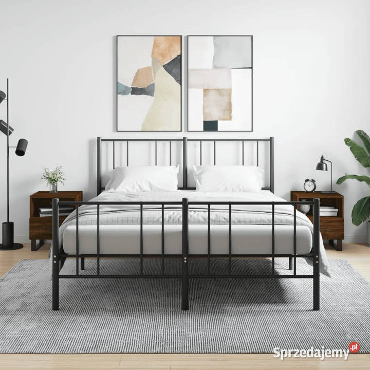 Szafki nocne 2 brązowy dąb 40x35x475 WM827499 Warszawa