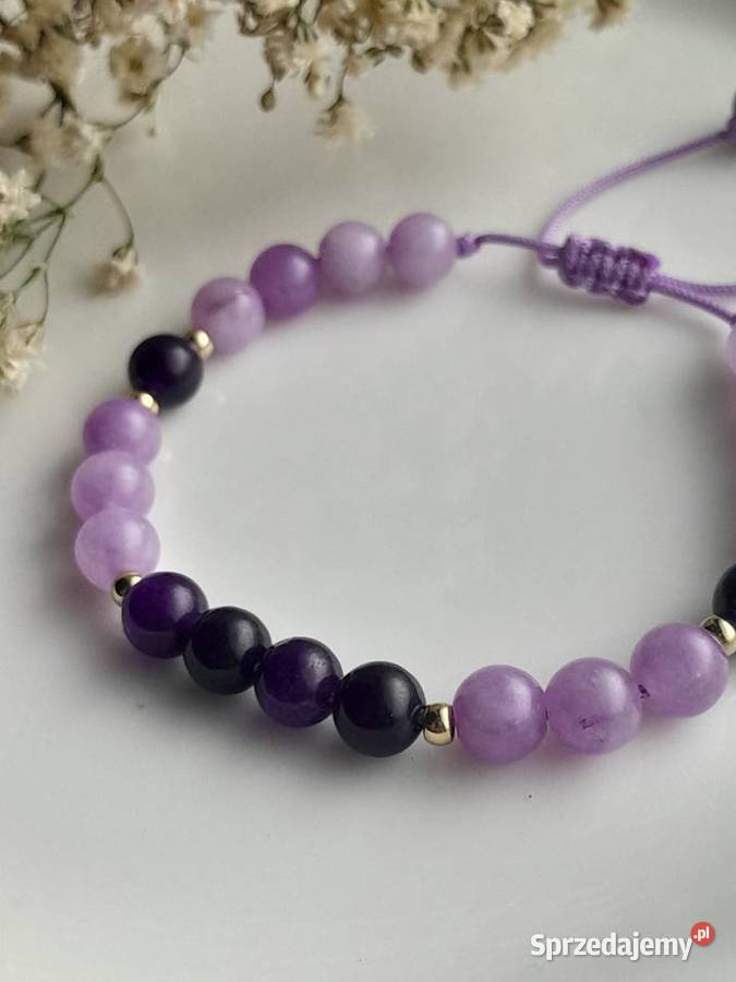 Bransoletka Sznurkowa z kamieni naturalnych śląskie Bielsko-Biała