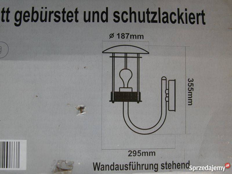 kinkiet zewnętrzny lampa kwasoodporna nowa lubuskie Gorzów Wielkopolski