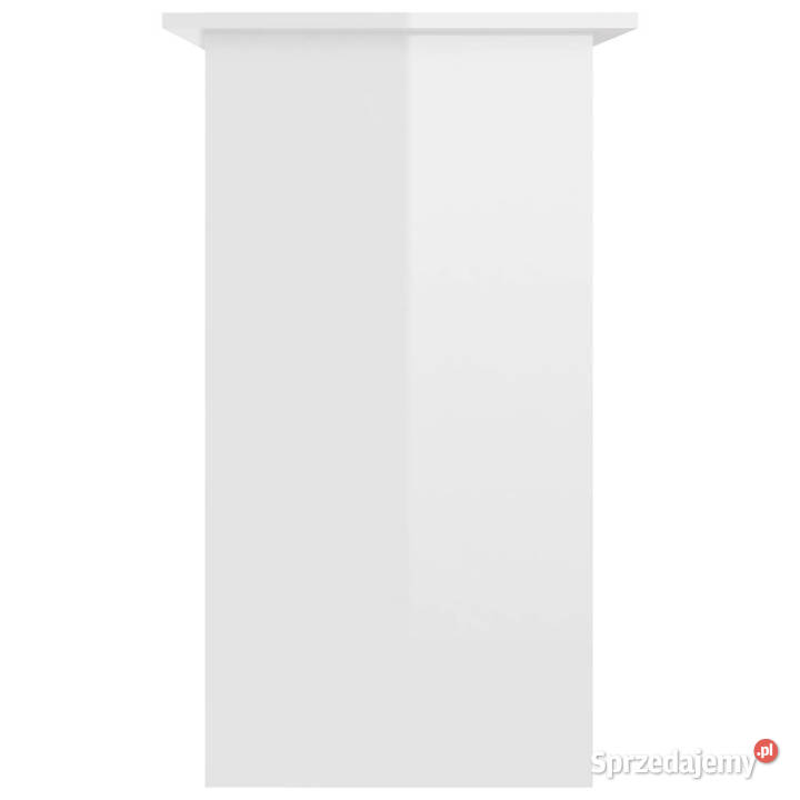 Biurko białe z połyskiem 80x45x74 materiał Warszawa