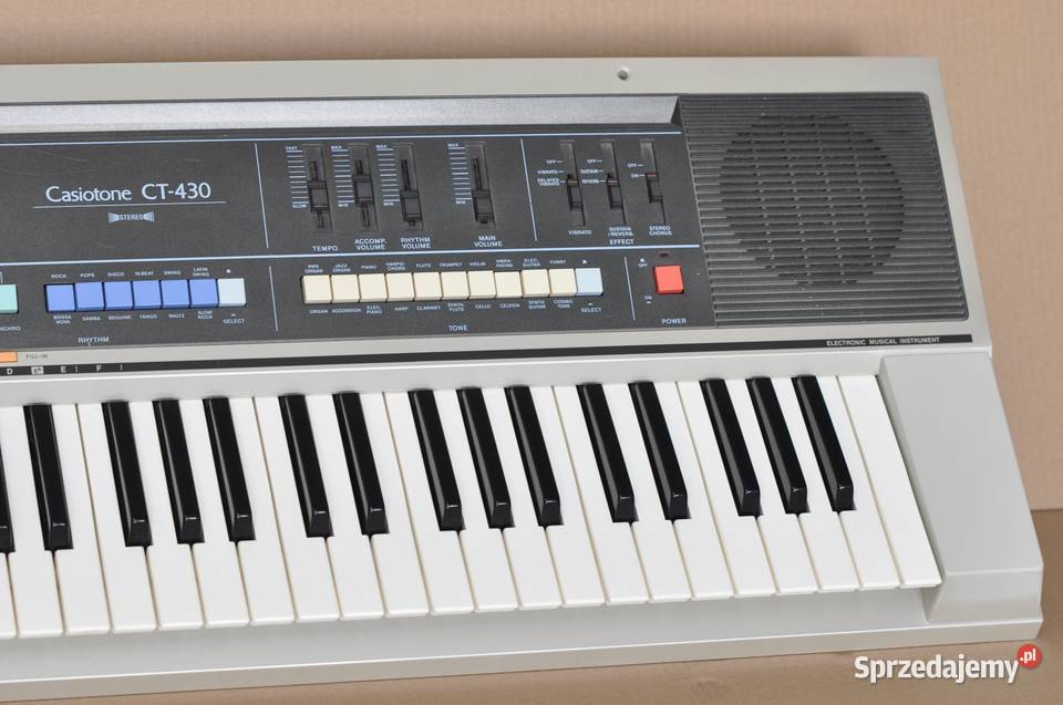 Keyboard CASIO CT430 Casiotone Prawdziwy VINTAGE Elektronika