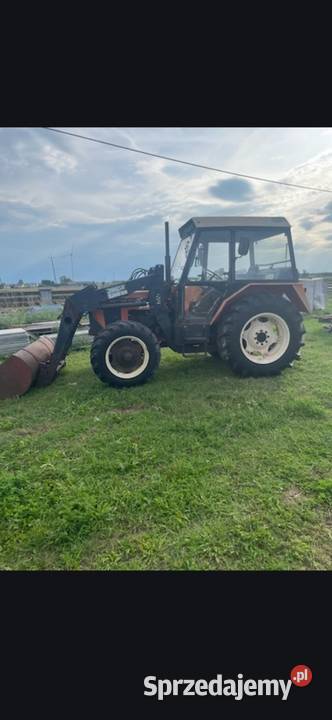 Ciagnik rolniczy Zetor 7745 turbo z turem Quicke Pleszew