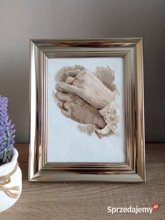 Pamiątka Ślubu rocznicy prezent rękodzieło haft Olsztyn