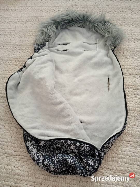 Śpiworek zimowy BabyMam śnieżynki futerko 80 Akcesoria Skierniewice