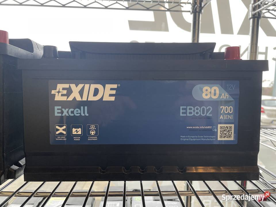 Akumulator Exide Excell 80Ah 700A Specpart osobowe Szczecin