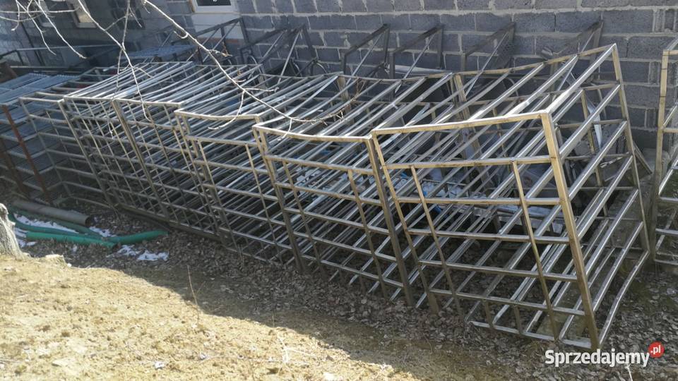 Regał z stali nierdzewnej na kołach plastikowych Stary Sącz