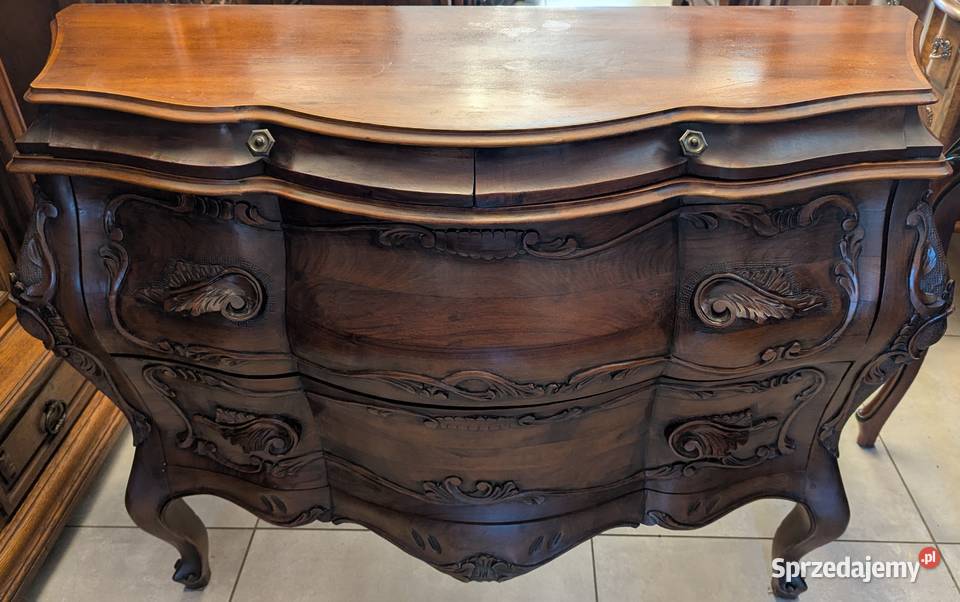 Wspaniała komoda neobarokowa orzech sklep Dąbrowa Górnicza