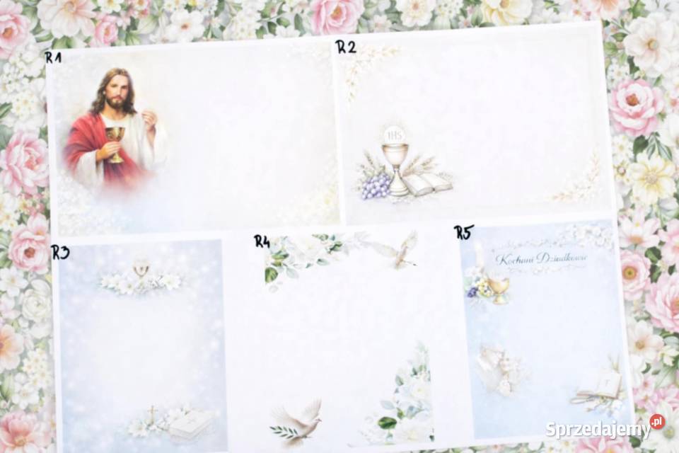 PODZIĘKOWANIE KOMUNIJNE W RAMCE A4 Sucha Beskidzka