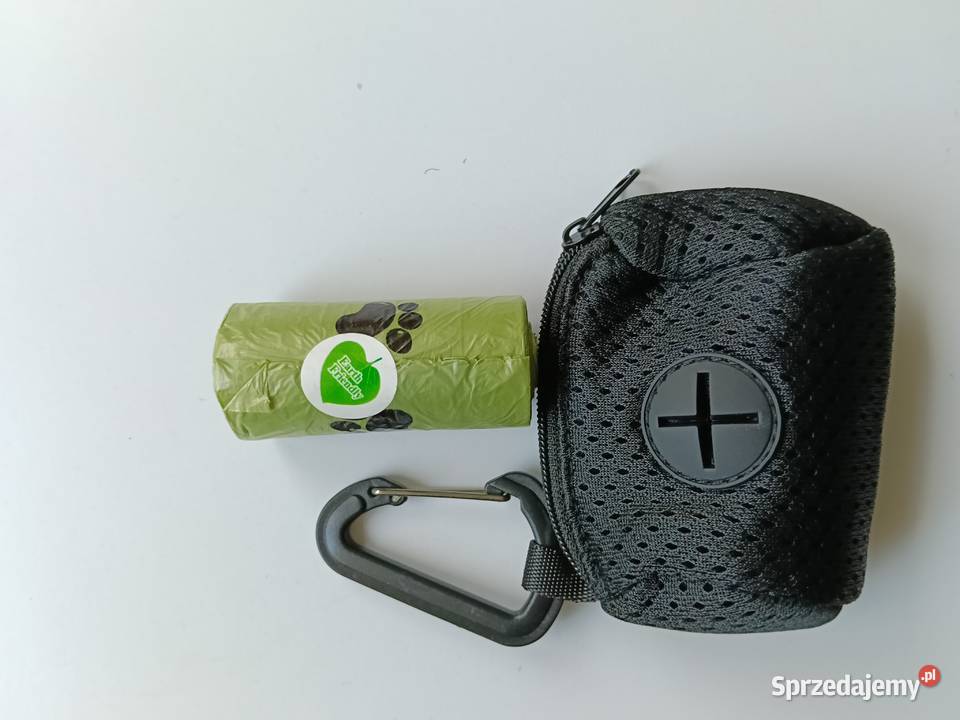 Smycz psa 140 saszetka na worki fioletowa