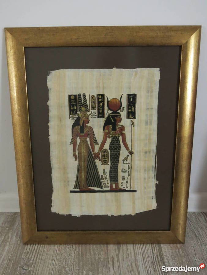 Papirus w ramce 41x51 2 sztuki inny kolor Warszawa