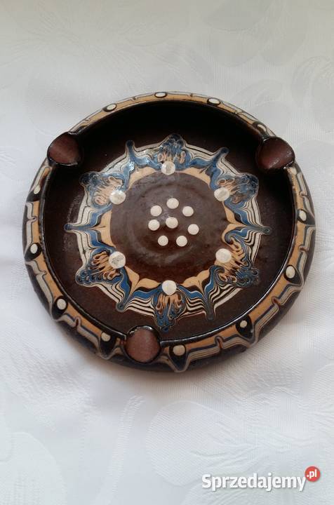 Popielniczka ceramiczna bułgarska średnica 135 Pozostałe Łódź sprzedam