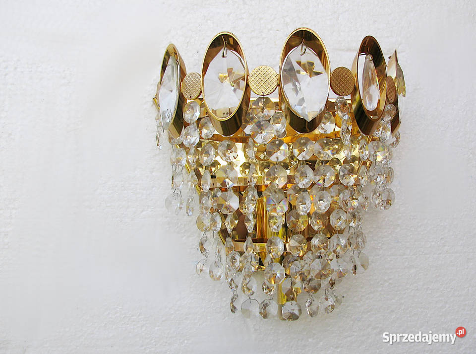 2 kinkiety mosiądz Kryształki zachodniopomorskie