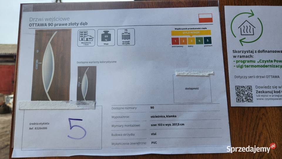 Drzwi zewnętrzne 5 kujawsko-pomorskie
