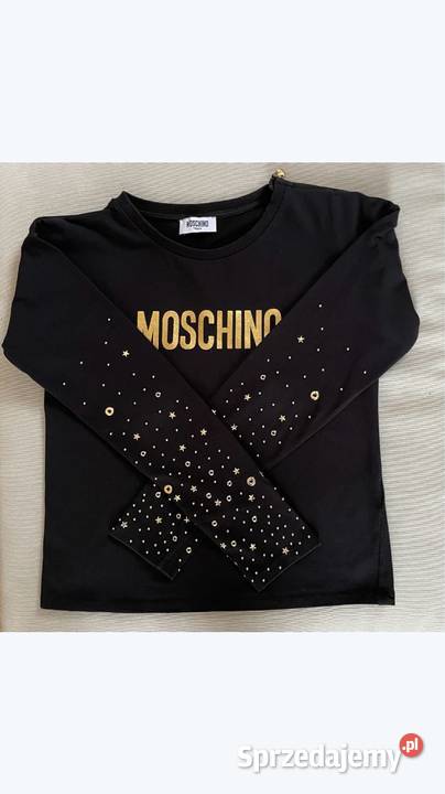 Moschino czarna bluzka dziewczęca 164 złote dziewczynka Kraków sprzedam