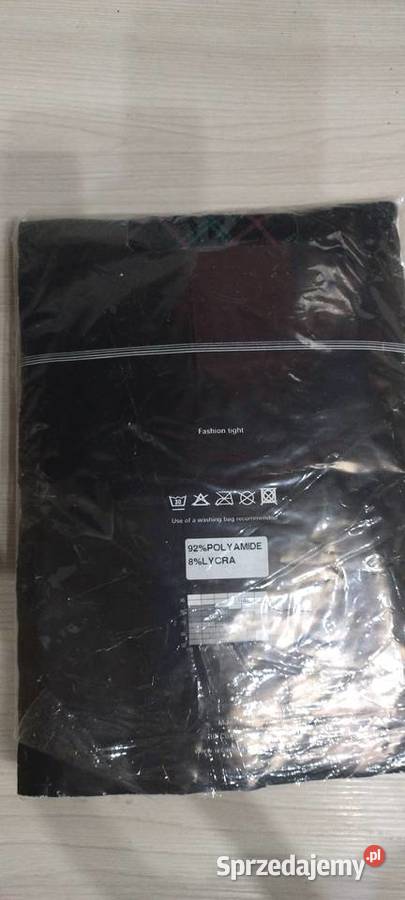 Rajstopy we wzory na czarnym tle Company Fashion Dla kobiet Lublin