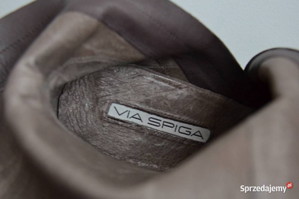 Kozaki Via Spiga z naturalnej skóry super 27cm Białystok