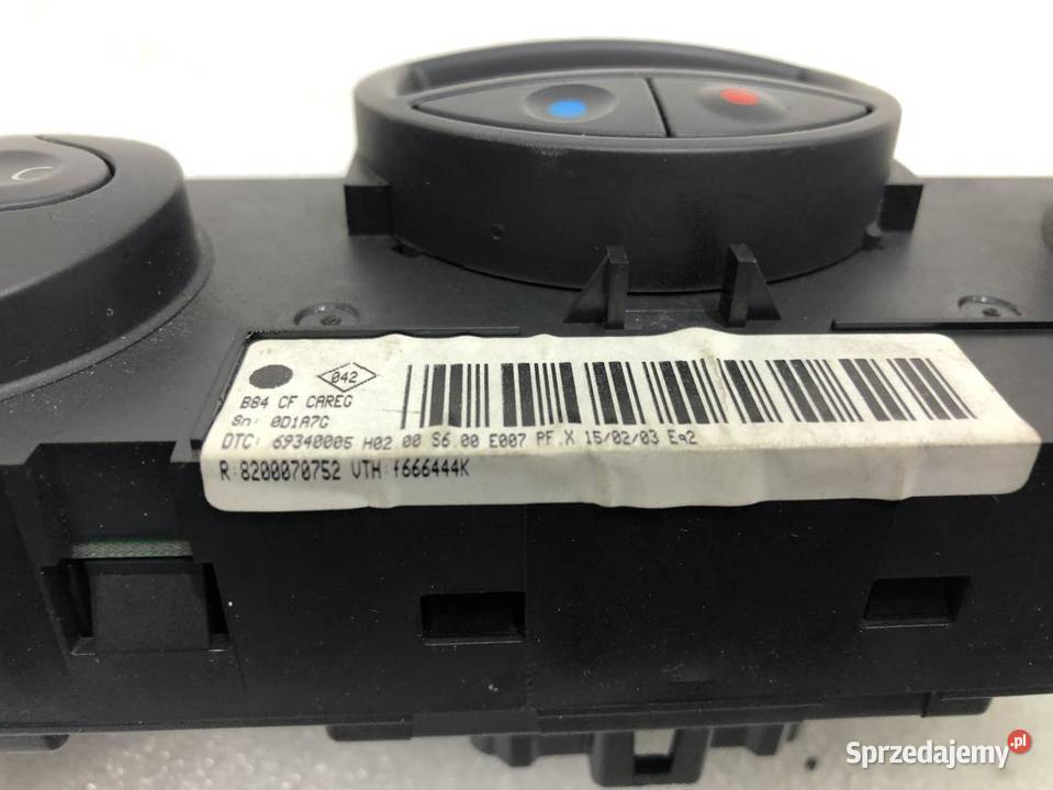 PANEL KLIMATYZACJI RENAULT MEGANE II 8200070752 osobowe