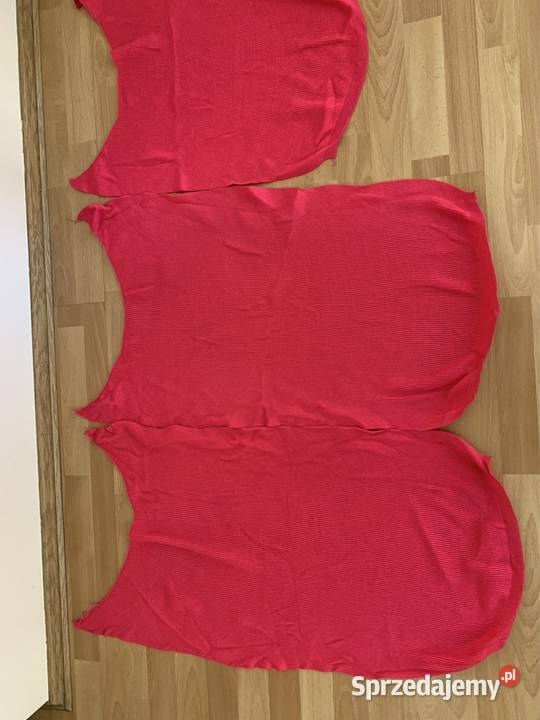 Dzianina 4 kawałki róż malina na sweter i inne Rękodzieło