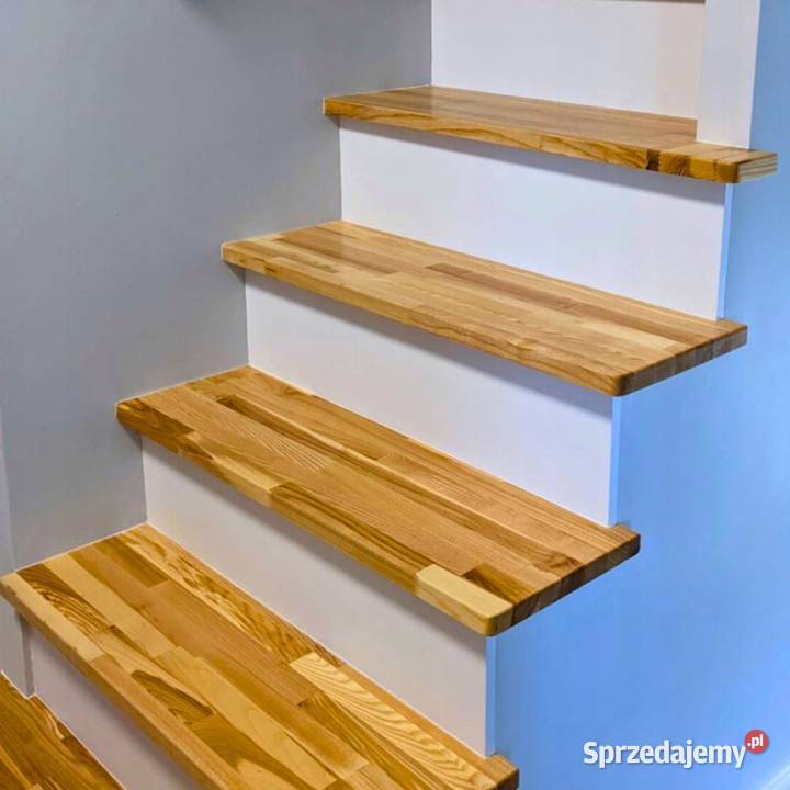 Stopień Drewniany Prosty Sosna na Wymiar do Gdów sprzedam