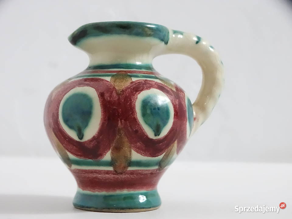 Uroczy Mini Dzbanek Allguer Keramik Handarbeit Dzbanki, karafki i mleczniki Biłgoraj