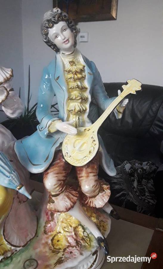Olbrzymia posągowa figurka porcelanowa lubelskie