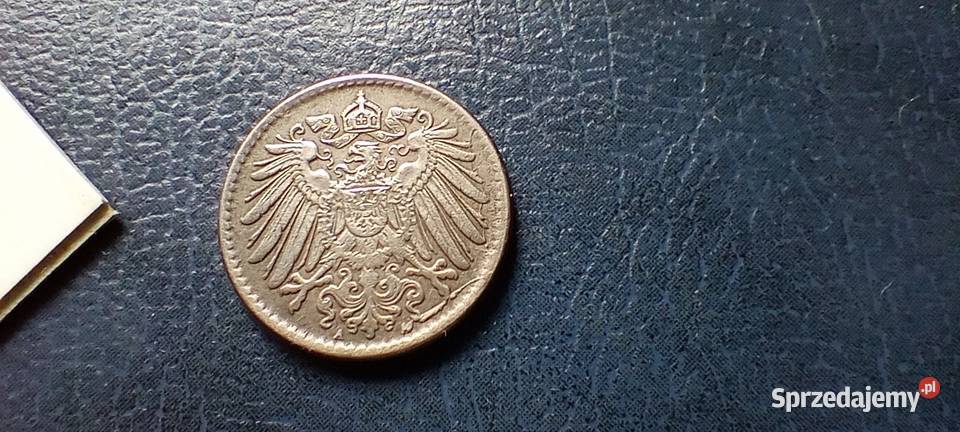 Stare monety 5 fenig 1921 Niemcy destrukt Lesko