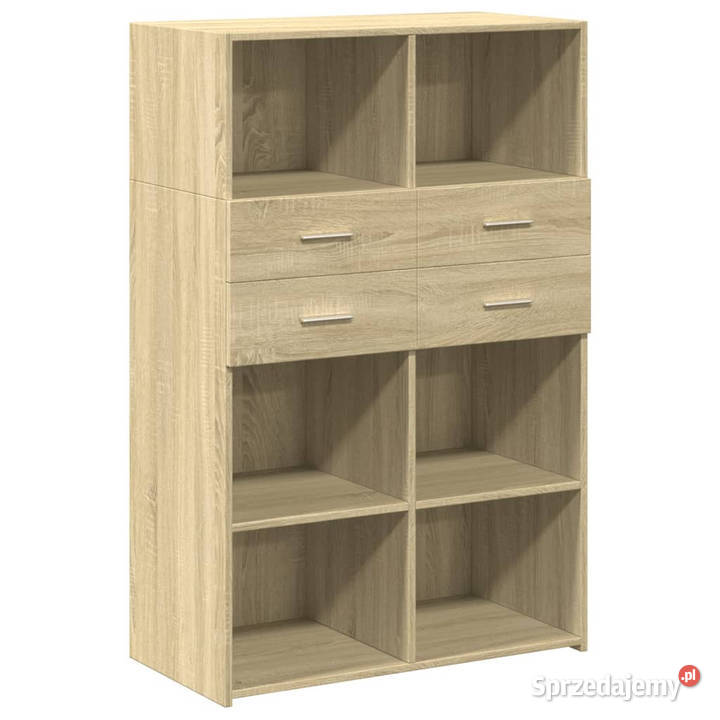 Wysoka szafka dąb sonoma 80x425x124 WM3281387