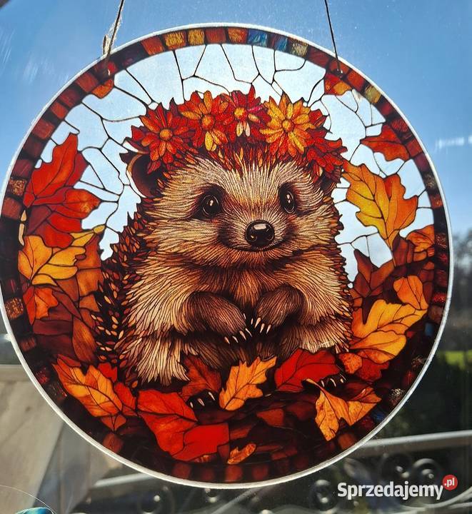 Witraż świąteczny na okno szybę dekoracja ozdoba