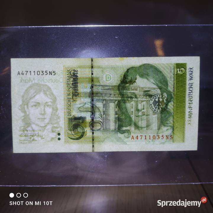 Banknot 5 Mark 1991 Milicz sprzedam