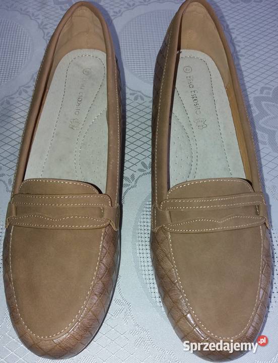 Nienoszone beżowe mokasyny damskie r 40 Elisa śląskie Gliwice
