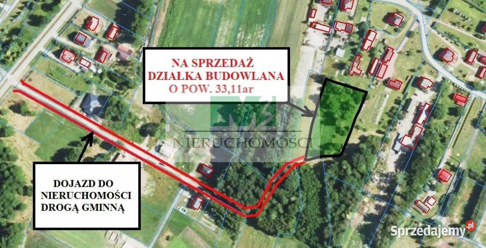 NA SPRZEDAŻ DZIAŁKA W OTOCZENIU LASU W JELNEJ 42m Jelna