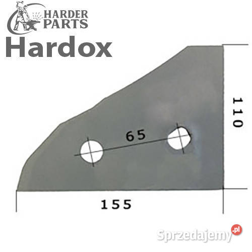 Płoza przednia HARDOX 761106P części do pługa nieuszkodzony