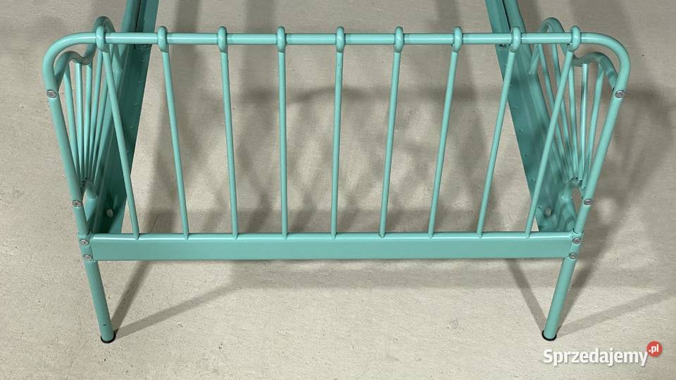 IKEA MINNEN łóżko rosnące rama łóżka turkusowe Budno