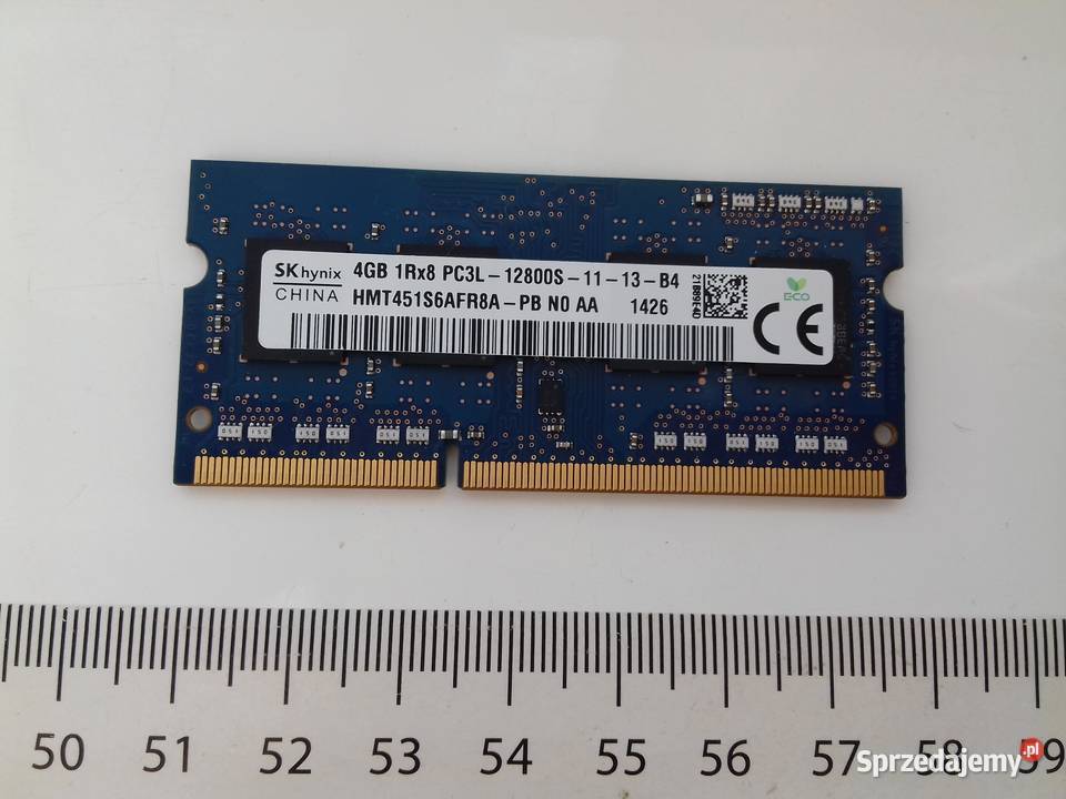 Hynix DDR3L 4GB PC3L12800S SODIMM 135V 1600MHz Bydgoszcz