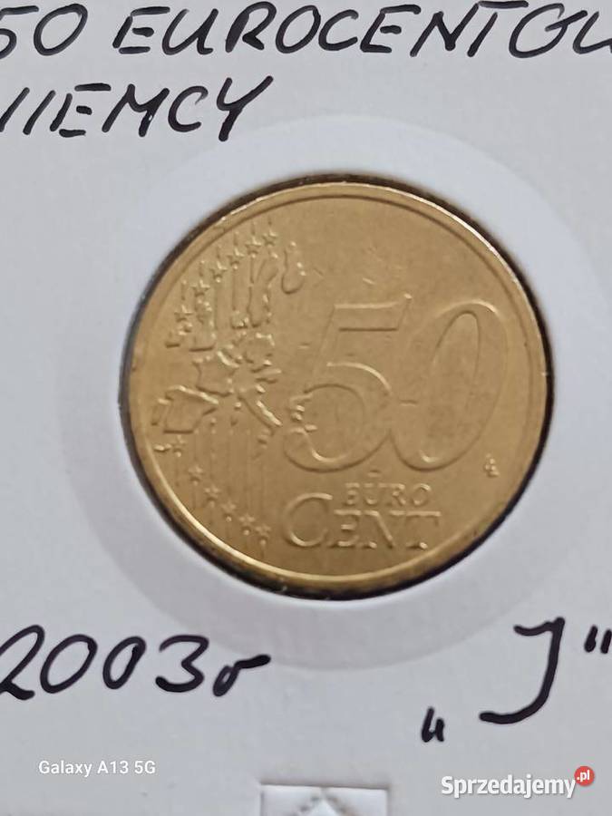50 Eurocentów Niemcy 2003 r men J