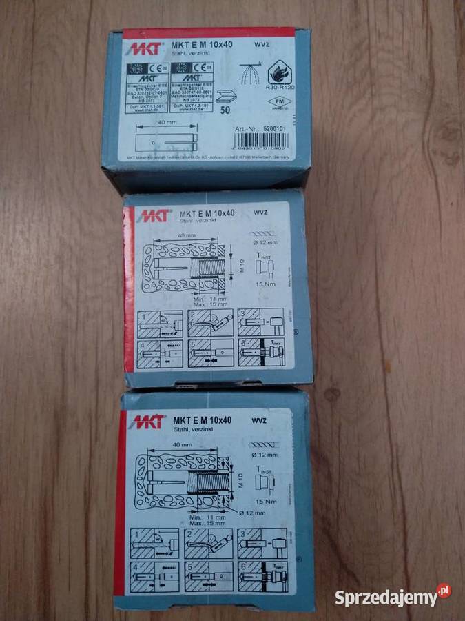 Tuleja kotwiąca MKT E M M10x40 50 Rynny i spusty Chojnice