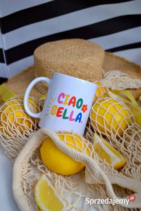 Kubek ceramiczny na prezent z napisem CIAO BELLA Otrębusy