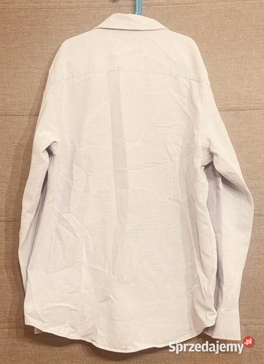 Jasnoniebieska męska koszula z długim rękawem Żyrardów